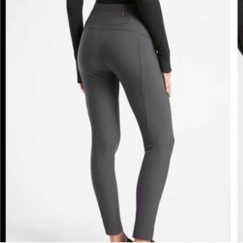NWT Athleta Stellar Tight Pant Leggings Anthracite Grey Work Travel Size XS - Picture 2 of 13